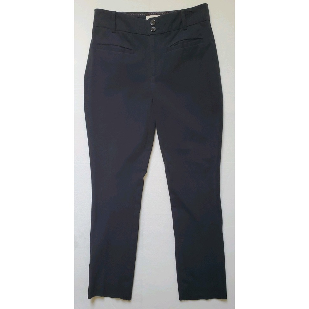 Anthropologie The Essential Slim Dress Pants Black Womens Sz 4